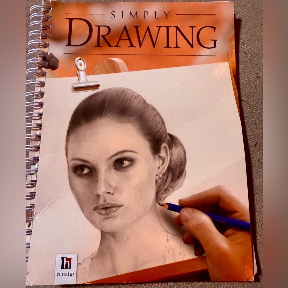 Hinkler Simply Drawing Sketchbook - Orange and White